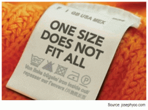 one size does not it all
